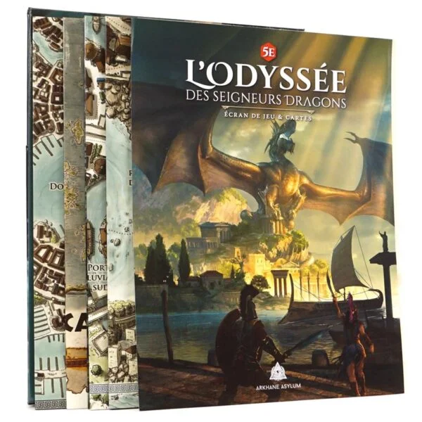 5E - L'Odyssée des Seigneurs Dragons : L'écran et les cartes