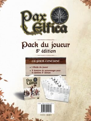 5E - Pax Elfica : Pack du Joueur (5e Edition)