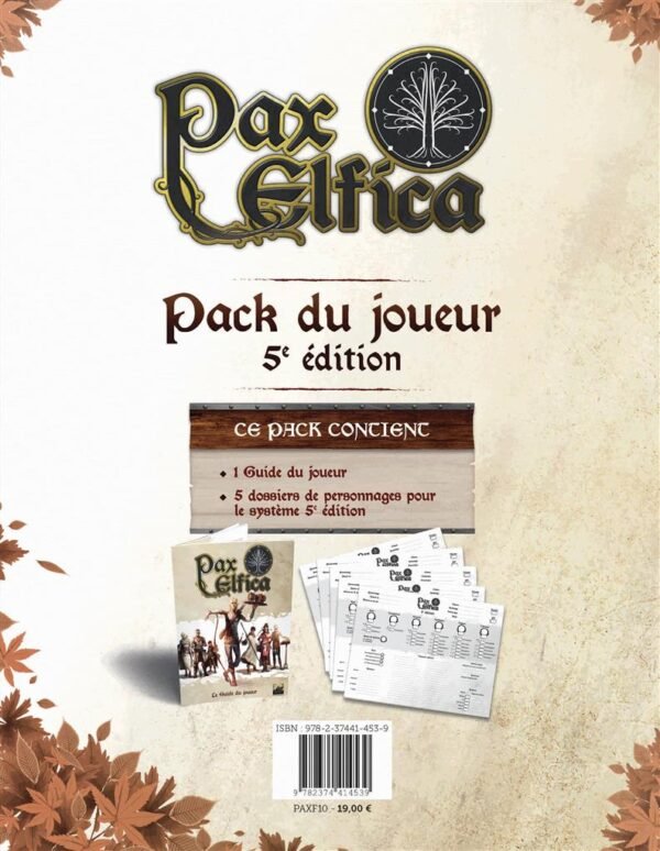 5E - Pax Elfica : Pack du Joueur (5e Edition)