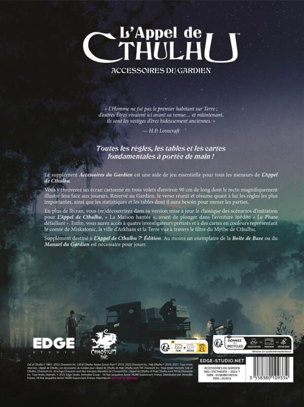 L'Appel de Cthulhu - Accessoires du Gardien – Image 4
