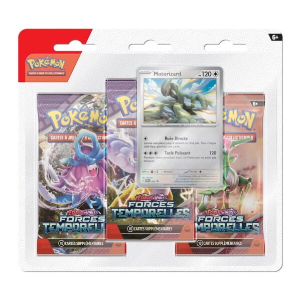 Pokemon Tripack EV05 - Forces Temporelles – Motorizard - FR