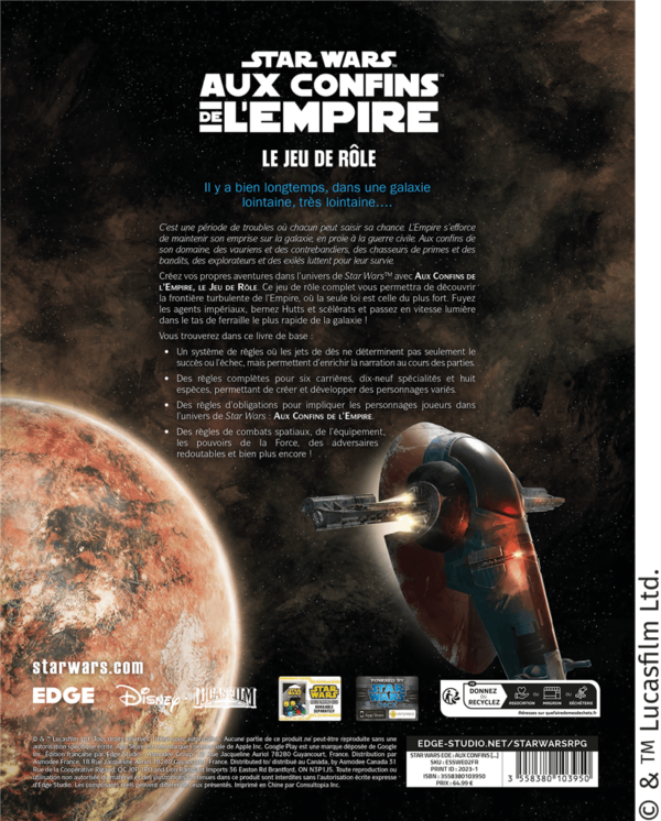 Star Wars – Aux Confins de l'Empire : Livre de règles – Image 2