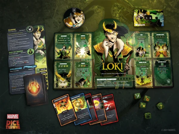 DICE THRONE MARVEL - Thor, Loki, Spiderman, Scarlet Witch – Image 2