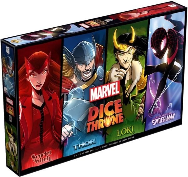 DICE THRONE MARVEL - Thor, Loki, Spiderman, Scarlet Witch